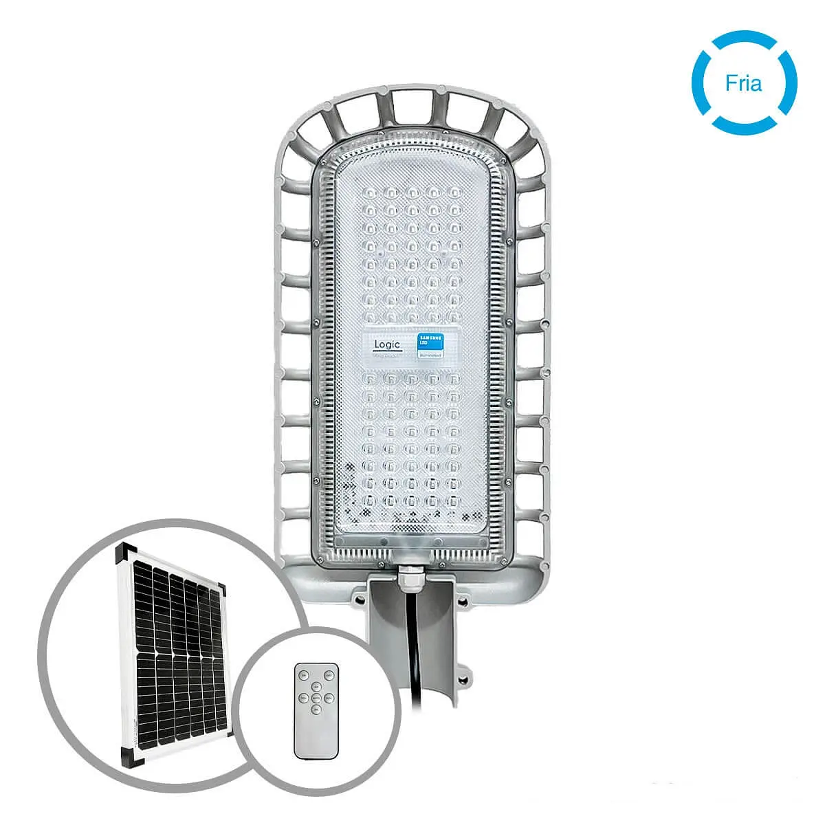 Luminaria LED Solar Público 400W 2200lm IP65 Autónomo 20h