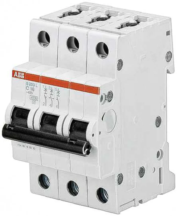 ABB INTERRUPUNTOR AUTOMATICO .3 X  14 / 20A  16 KA CON MOLDED.
