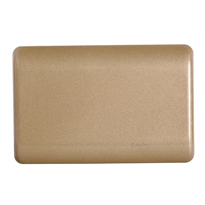 Placa Genesis Plástica Ciega Dorado