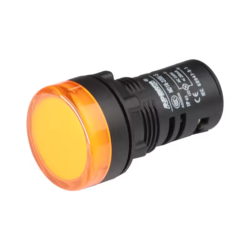 Luz Piloto Amarilla 22 mm 220V LED