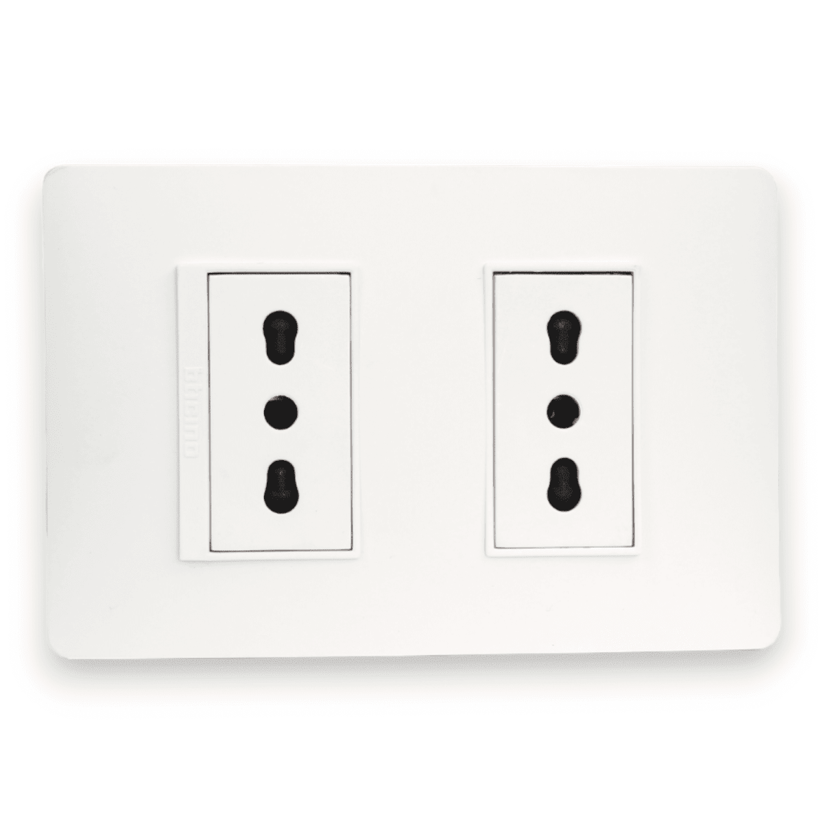 Toma de Luz Enchufable Doble 10/16A Blanco PU1280