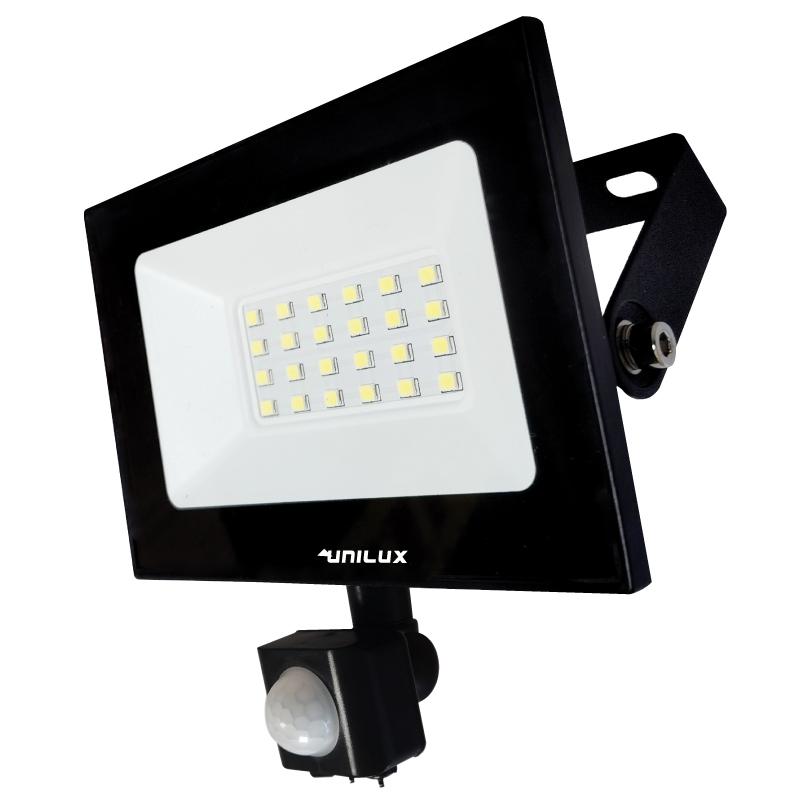 Reflector LED 20W con Sensor 6500K Unilux