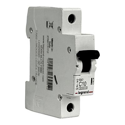 Interruptor Automático Legrand 6kA DE C 1 x 10A 419838 - Imagen 1