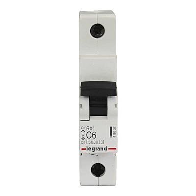 Interruptor Automático Legrand 6kA DE C 1 x 6A 419837 - Imagen 1