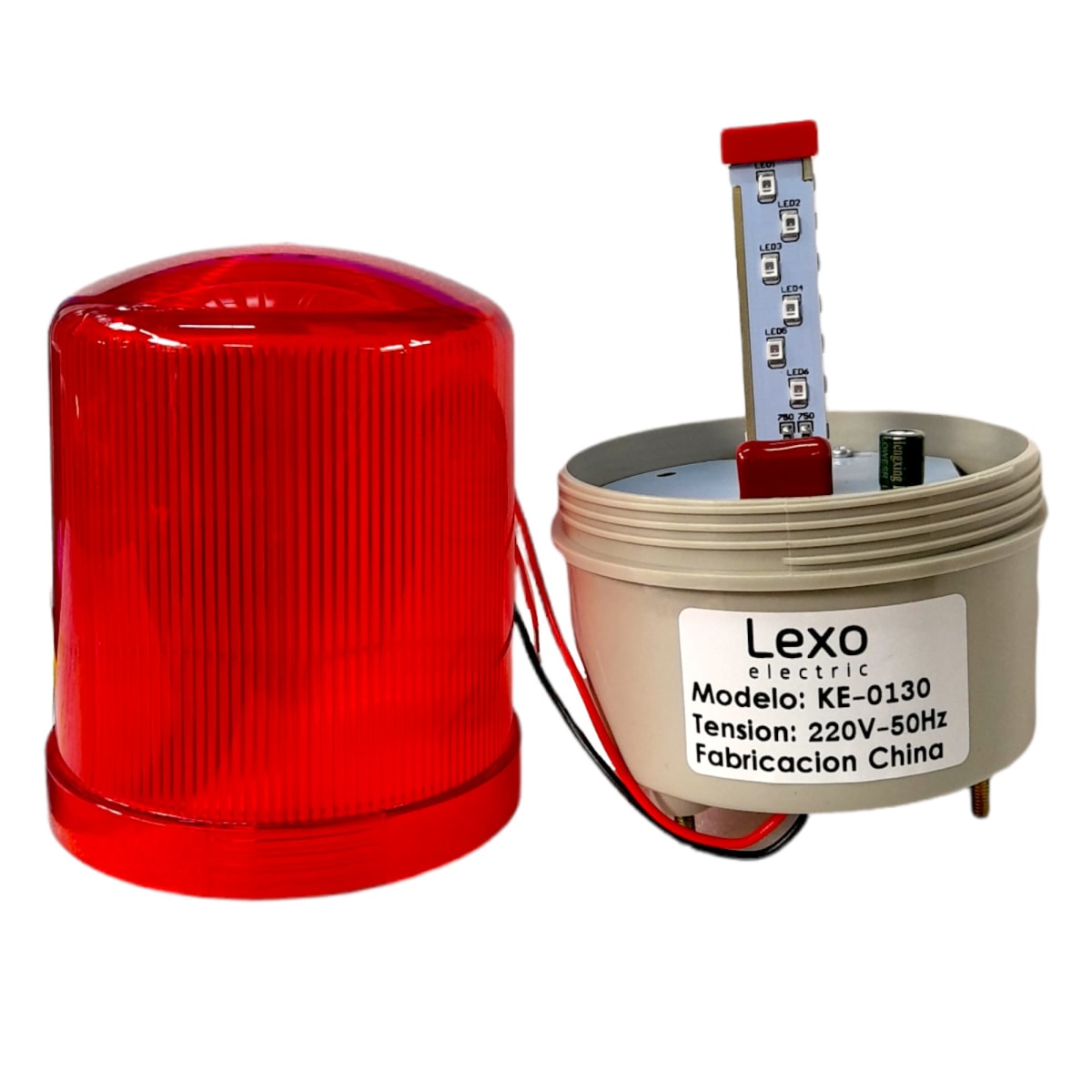 Baliza Roja 220V LEXO KE-0130